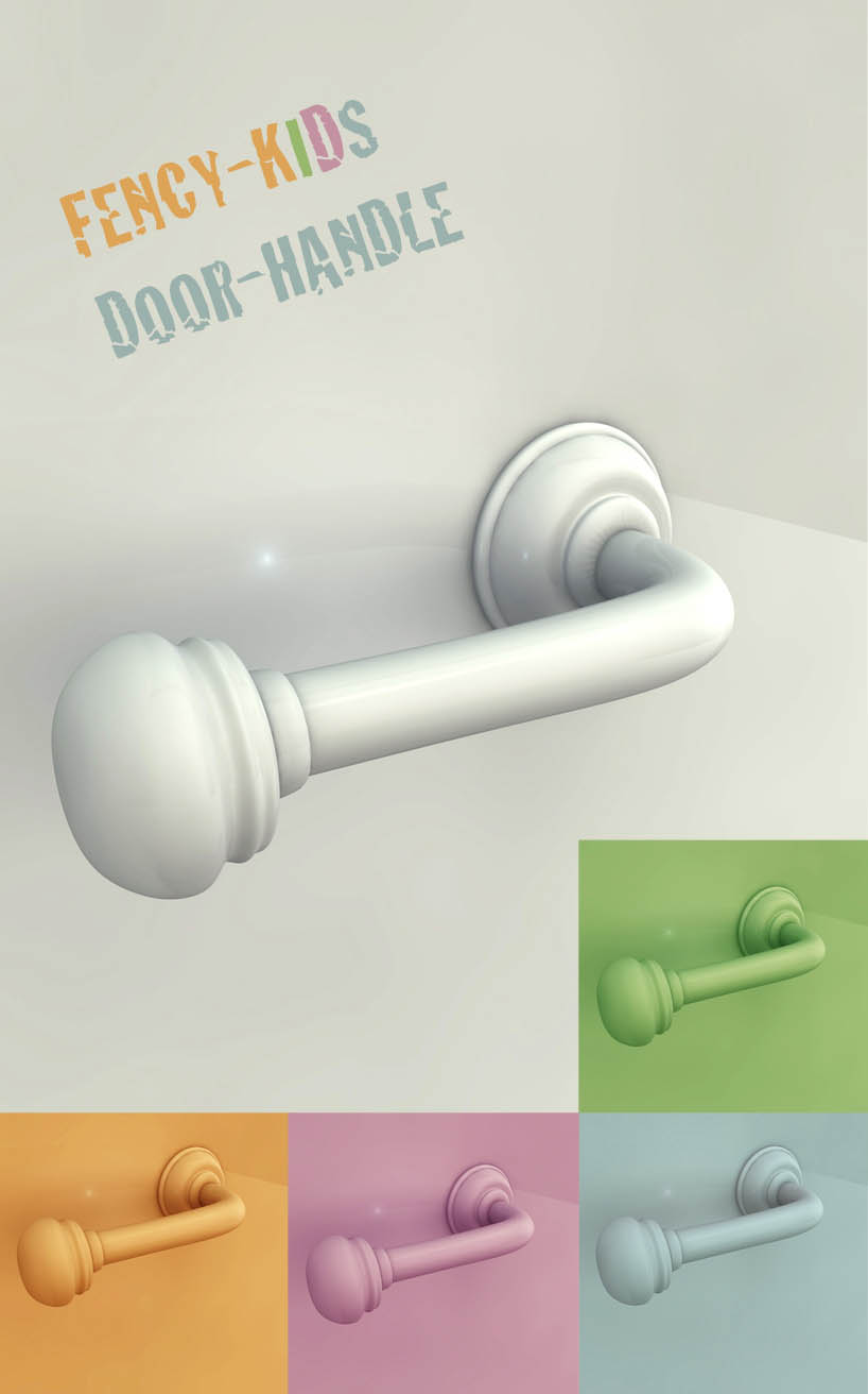 Kids funny door handle