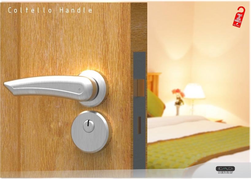 the 'coltello' door handle.