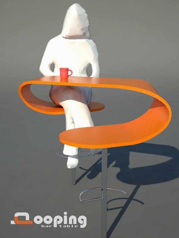 the looping bar table