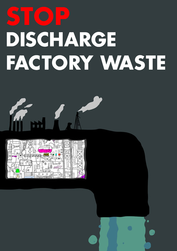 stop discharge factory waste