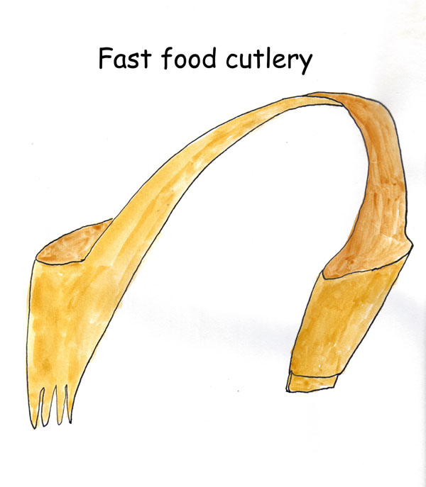 fast food cutlery