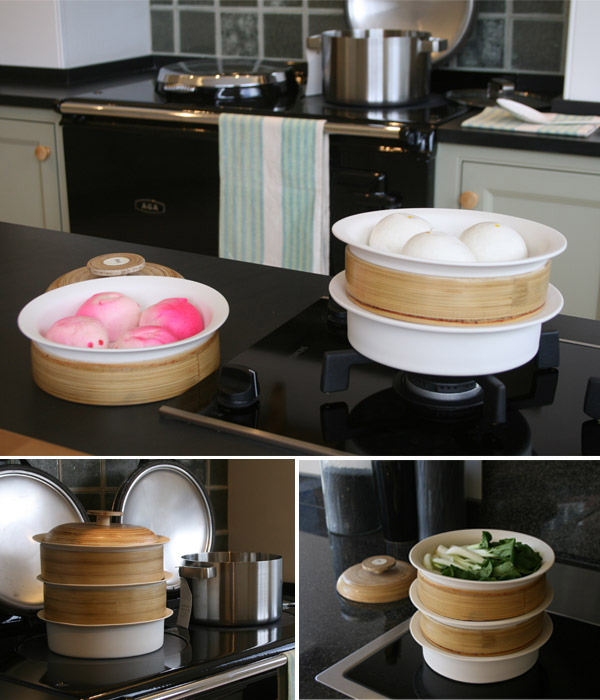 EGG ceramic steamer