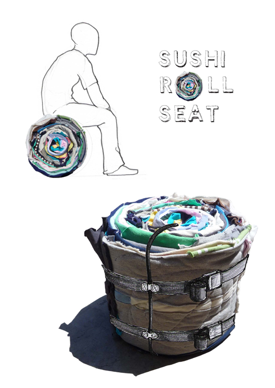 sushi roll seat