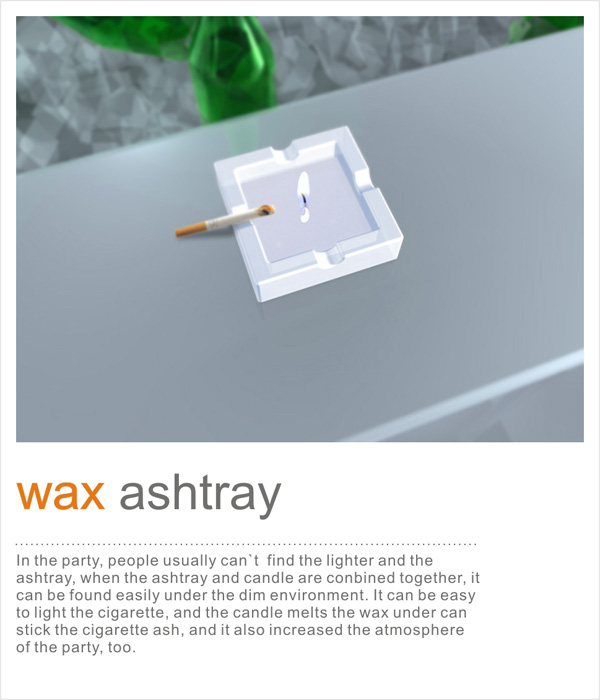 wax ashtray
