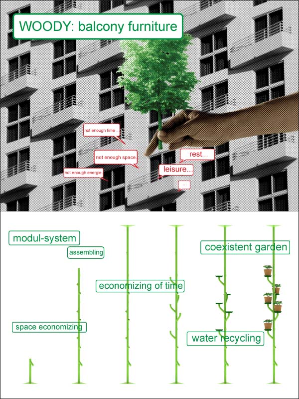 woody: balcony furniture