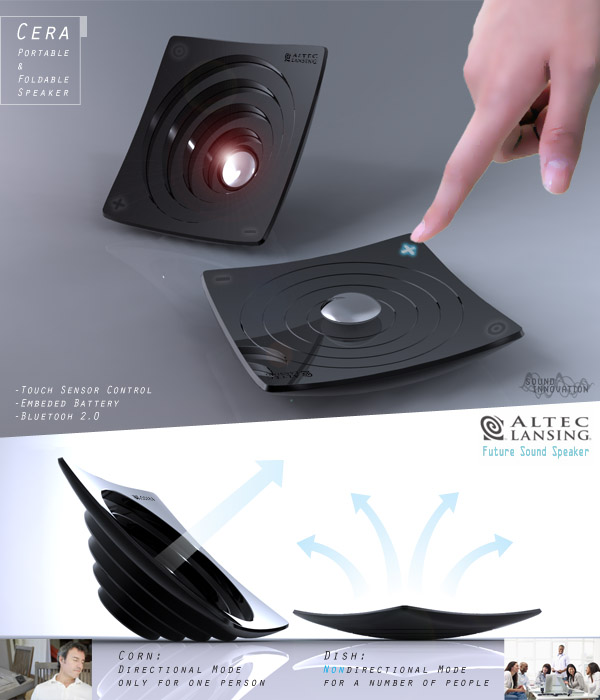 cera   portable and foldable speaker