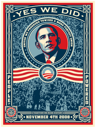 can & did exhibition: graphics, art, and photos from the obama campaign