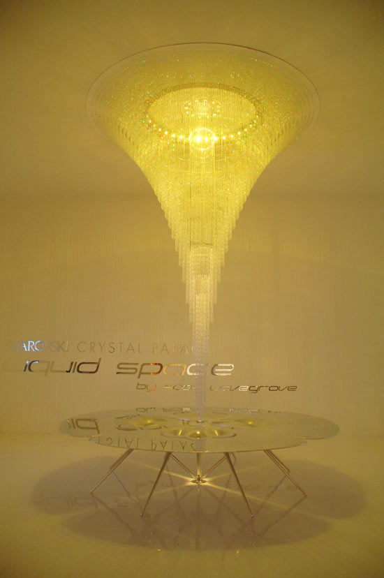 design miami/ 08: swarovski crystal palace   'liquid space' by ross lovegrove