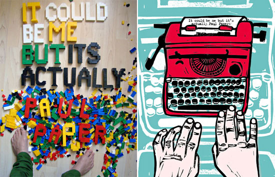 it could be me, but it&rsquo;s actually paul paper