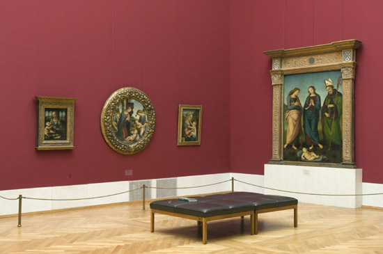 new wall coverings for alte pinakothek