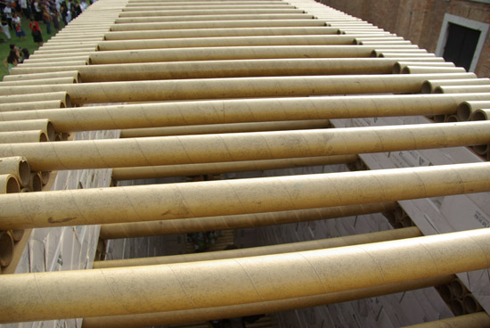 venice architecture biennale 08: 'paper brick house' in the chinese pavilion