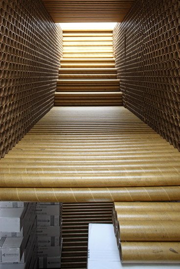 venice architecture biennale 08: 'paper brick house' in the chinese pavilion
