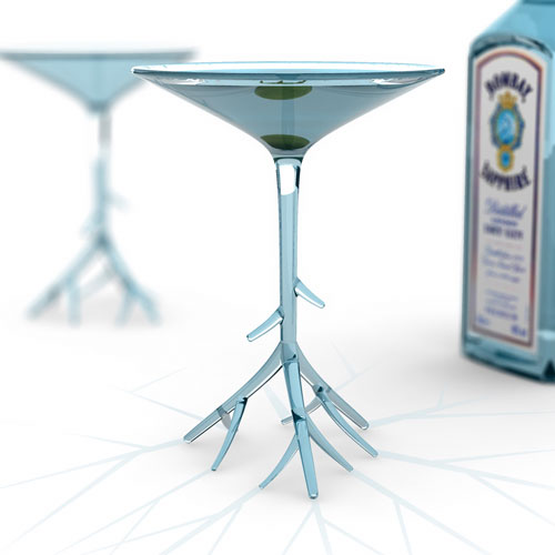 'botanical' martini glass by benjamin hubert studio
