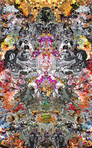 digital collages by florian kuhlmann