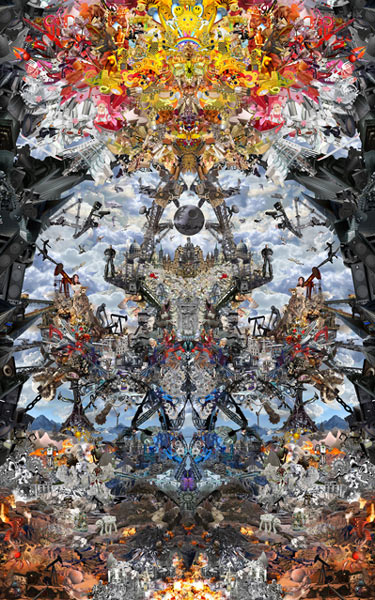 digital collages by florian kuhlmann