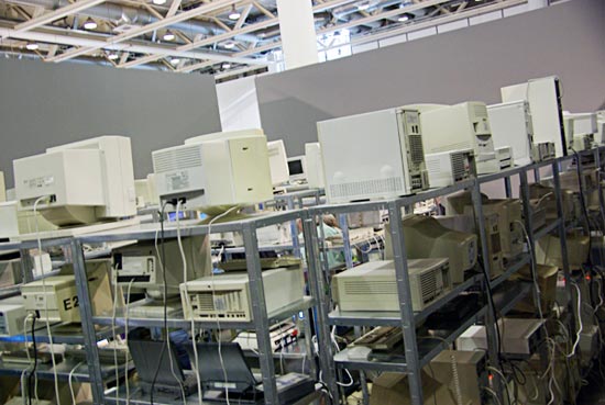 progressive computer spiral by christian philipp mueller / art basel 2008