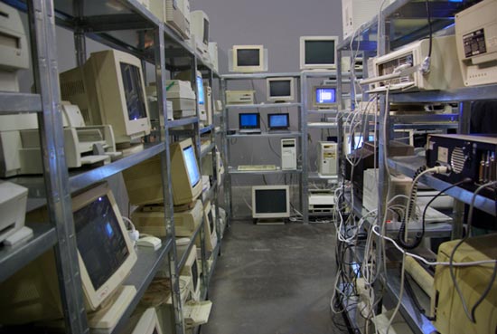 progressive computer spiral by christian philipp mueller / art basel 2008