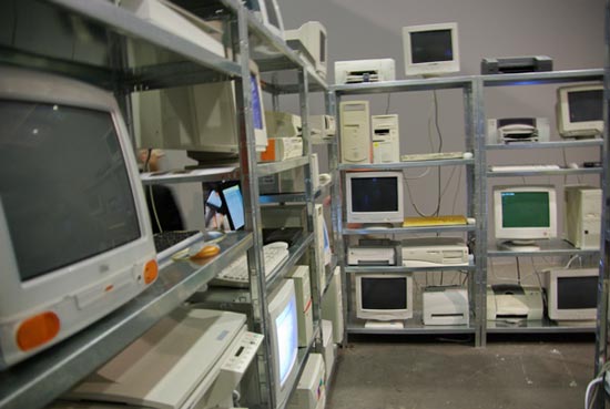 progressive computer spiral by christian philipp mueller / art basel 2008