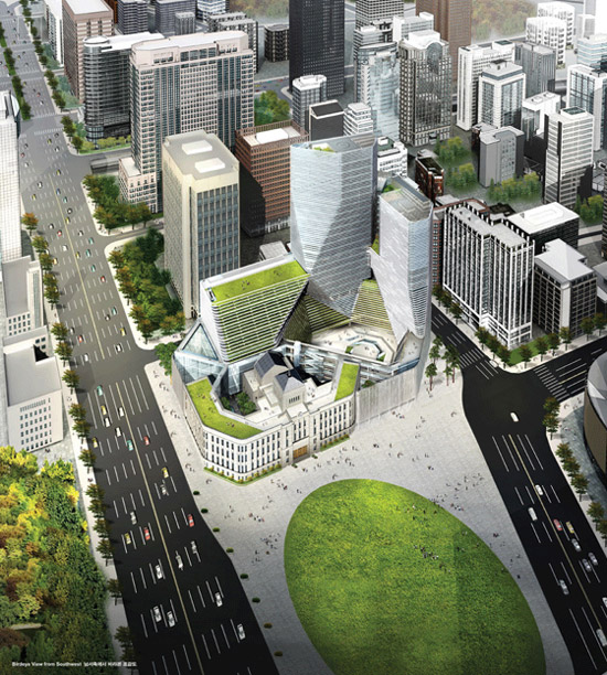 new seoul city hall by mass studies