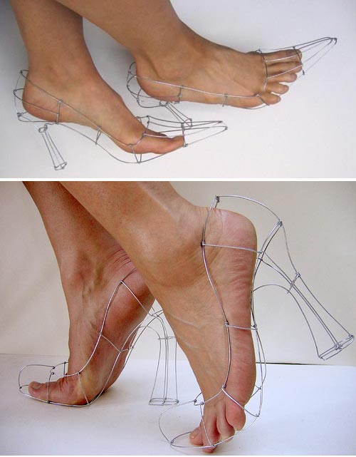 wire sculptures and crampling