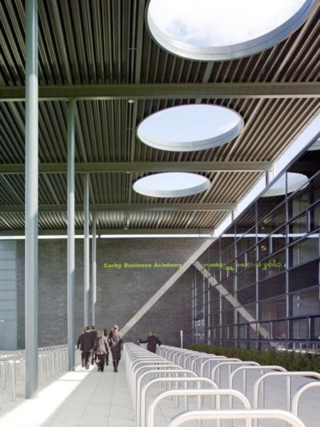 corby business academy opens by foster + partners
