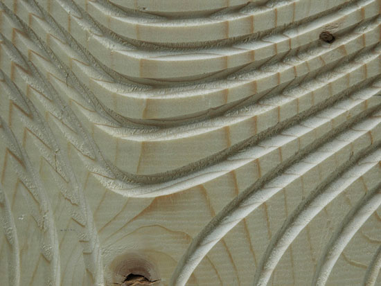 'digital wood carvings' in monte rosa alpine hut restaurant by gramazio & kohler architecture and ETH zurich