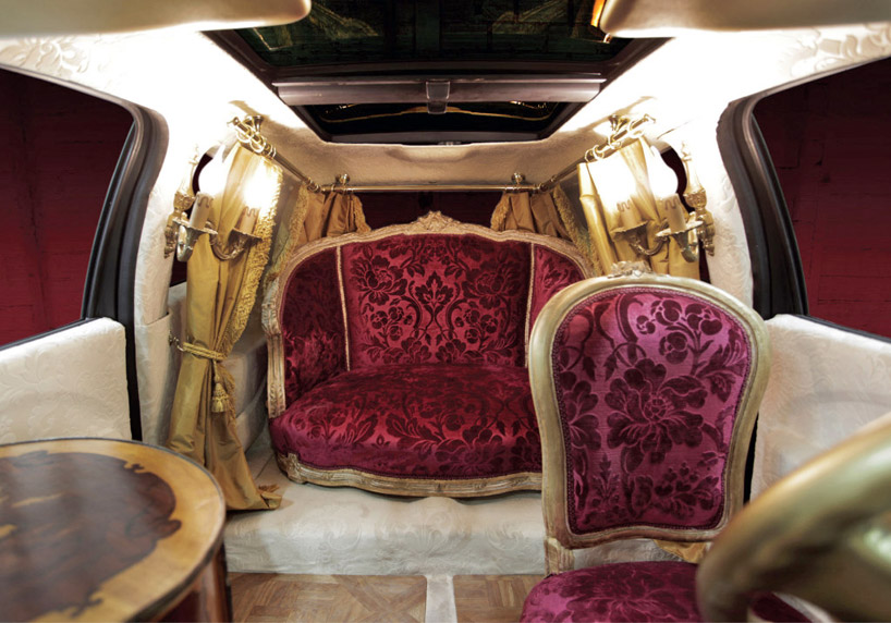 twingo 2012 car redesigned into a cabinet of curiosities