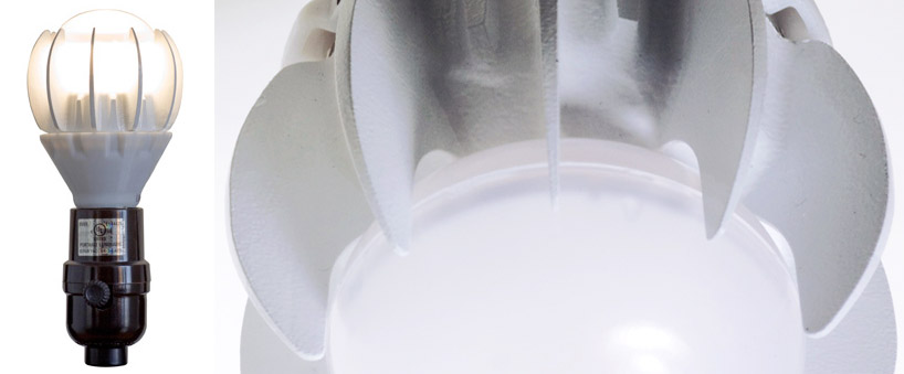 self cooling, 100 watt equivalent LED bulb by GE