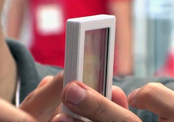 transparent double sided smartphone prototype