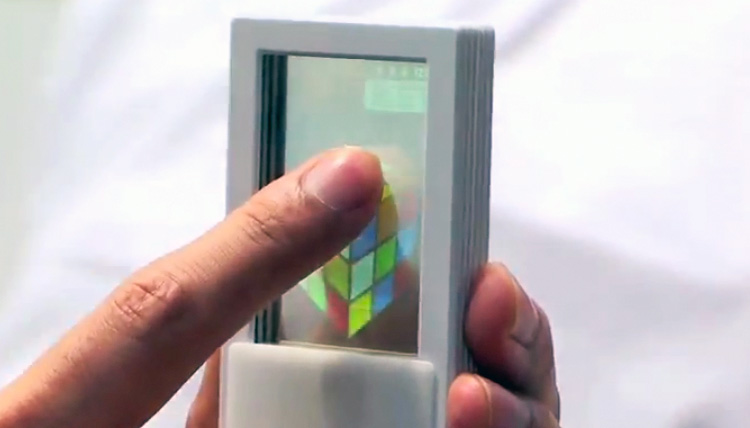 transparent double sided smartphone prototype