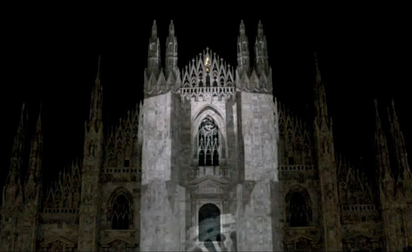 video mapping at the duomo in milan