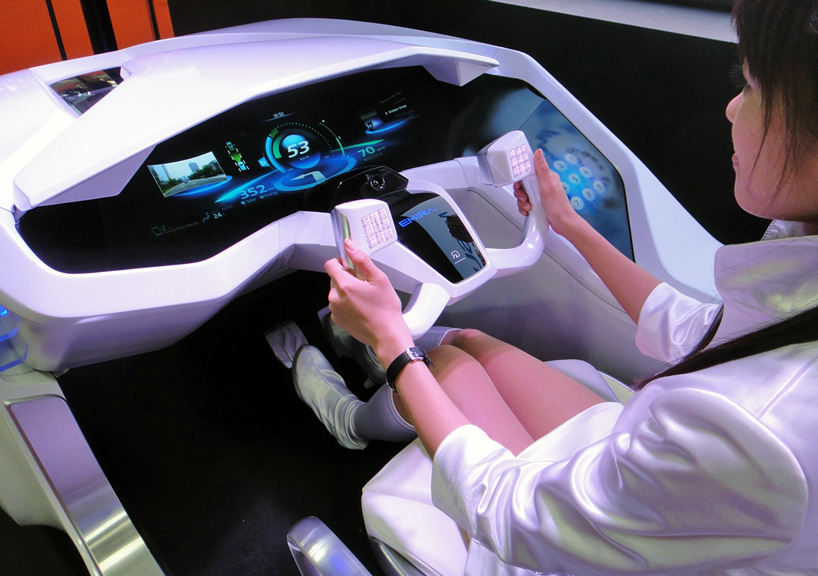 emirai future car interface concept by mitsubishi