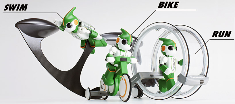 evolta robot competes in ironman triathlon challenge