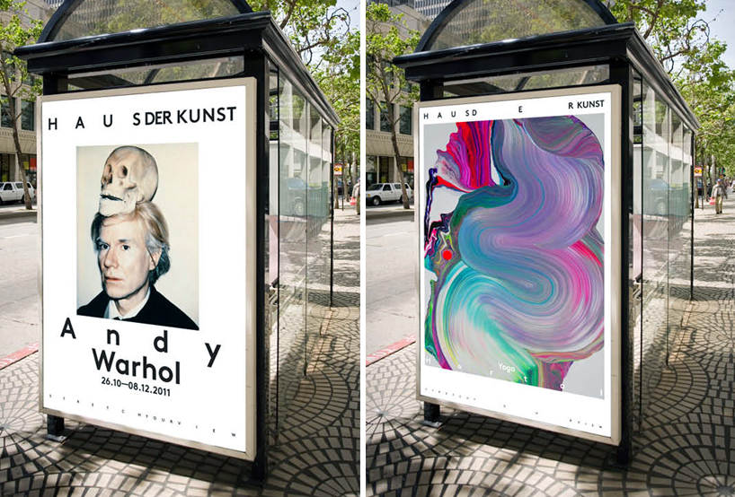 new haus der kunst identity by base design