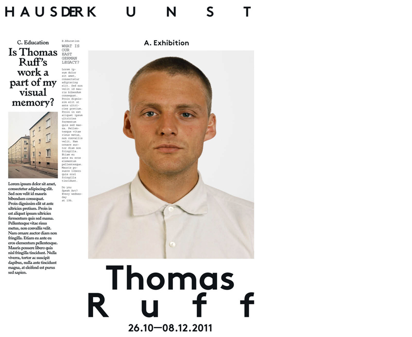 new haus der kunst identity by base design