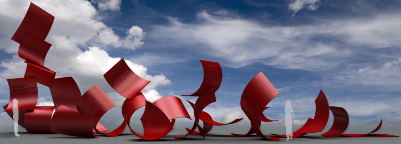 paul cocksedge studio: manuscript (seats of poetry) for beijing design week 2011