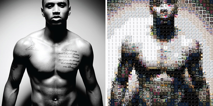 generative music mosaics from album cover art