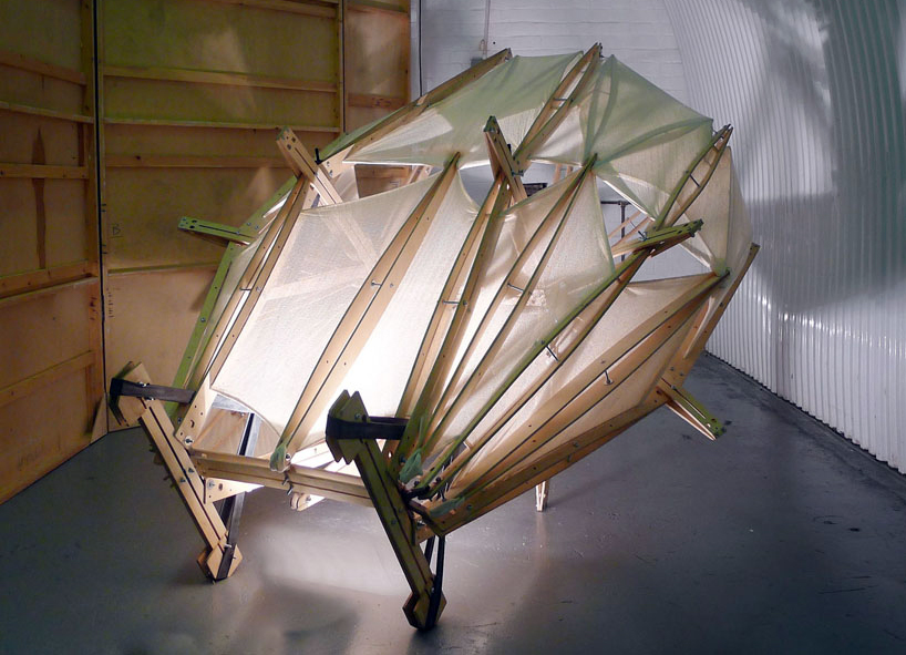 pod inhabitable sculpture by lawrence lek