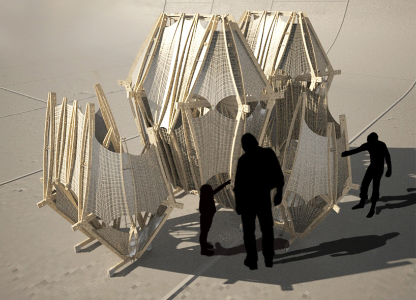 pod inhabitable sculpture by lawrence lek