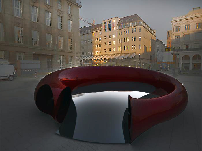 sculpture as a parking place   art for cars