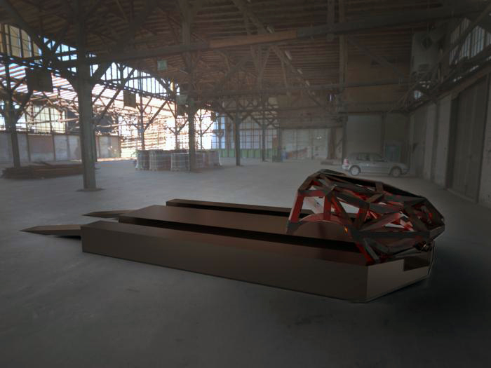 sculpture as a parking place   art for cars