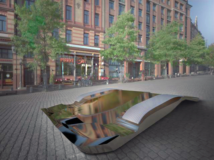 sculpture as a parking place   art for cars