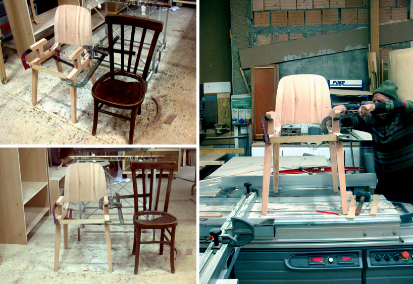 antonio aricò's silly chair forms part of 'back home' show at milan design week