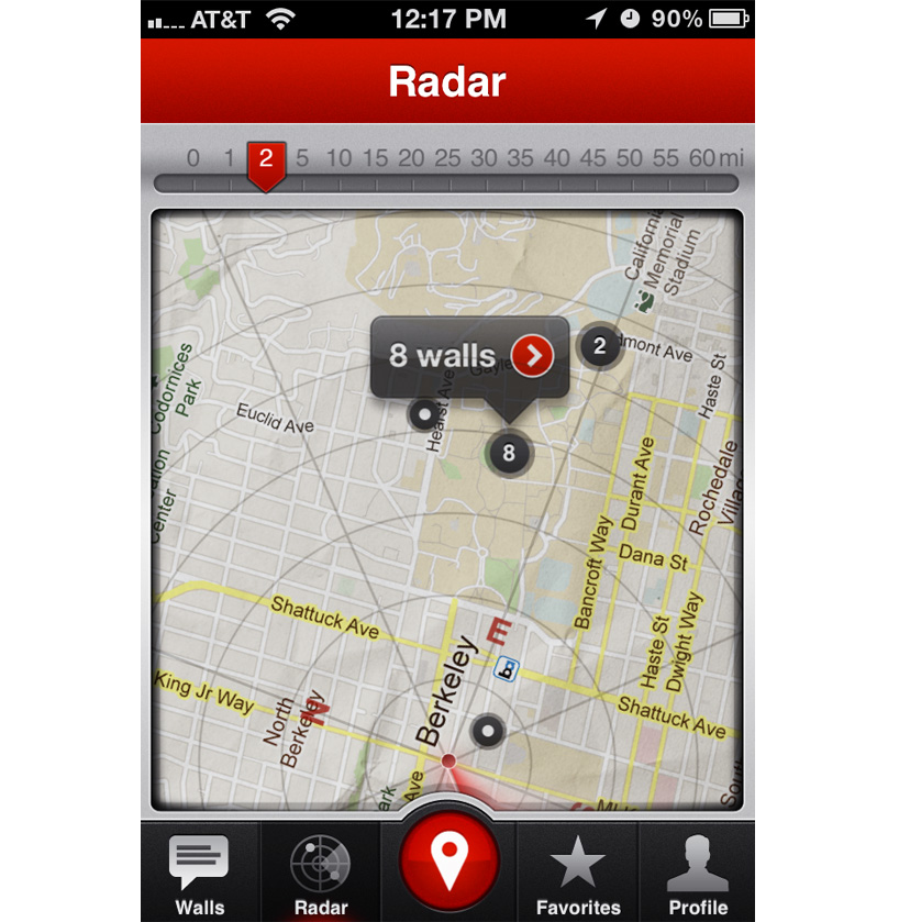 wallit app   social virtual walls in AR