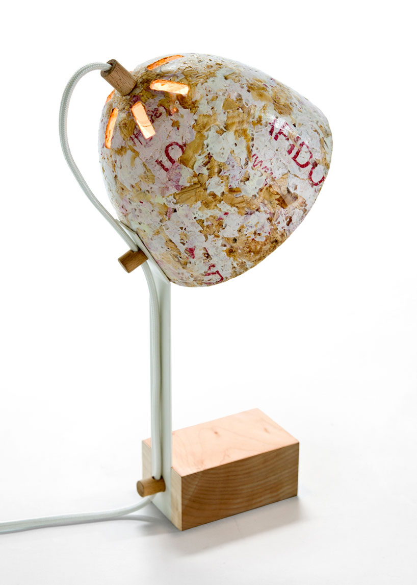 kulla design studio: 50% sawdust table lamps