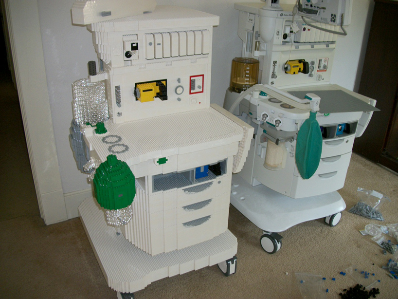 LEGO anesthesia machine by eric harshbarger