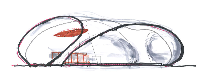 Slide to wrap Anish Kapoors Orbit in London Olympic park
