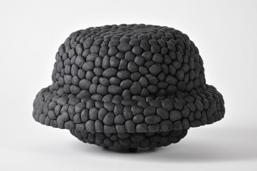 recycled rubber tire pots and bowls by debbie wijskamp