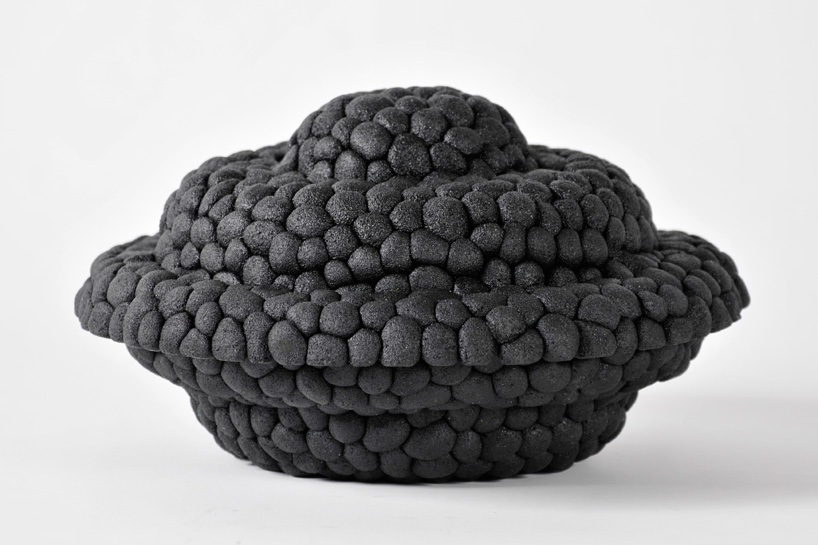 recycled rubber tire pots and bowls by debbie wijskamp