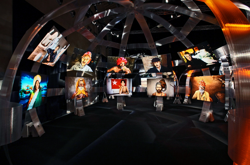 fabio novembre: steve mccurry exhibition design at MACRO, rome